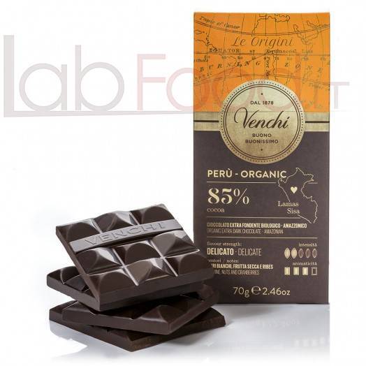 VENCHI TAVOLETTA DI CIOCCOLATO FONDENTE 85% PERÙ BIO