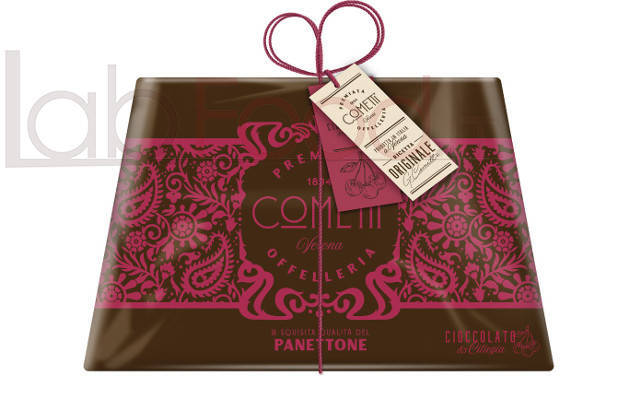 COMETTI PANETTONE CIOCCOLATO E AMARENA GR 750 COMETTI PANETTONE CIOCCOLATO E AMARENA GR 750